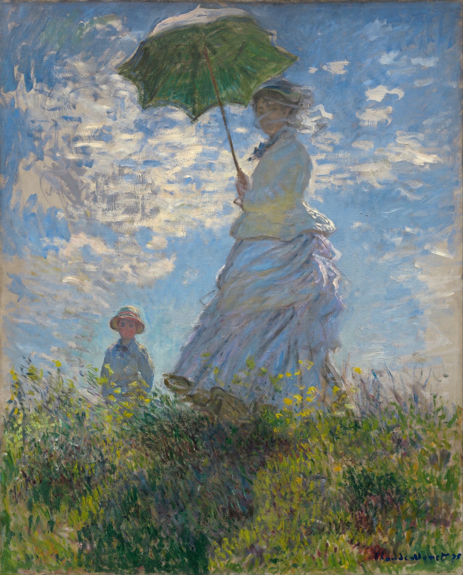 Claude Monet - Woman with a Parasol 
